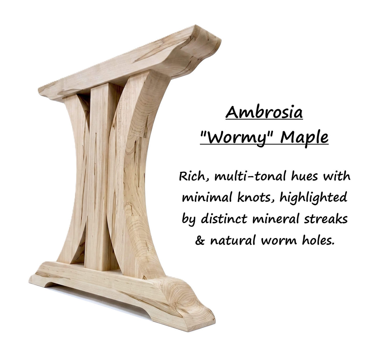 Crescent Trestle Complete Table Frame