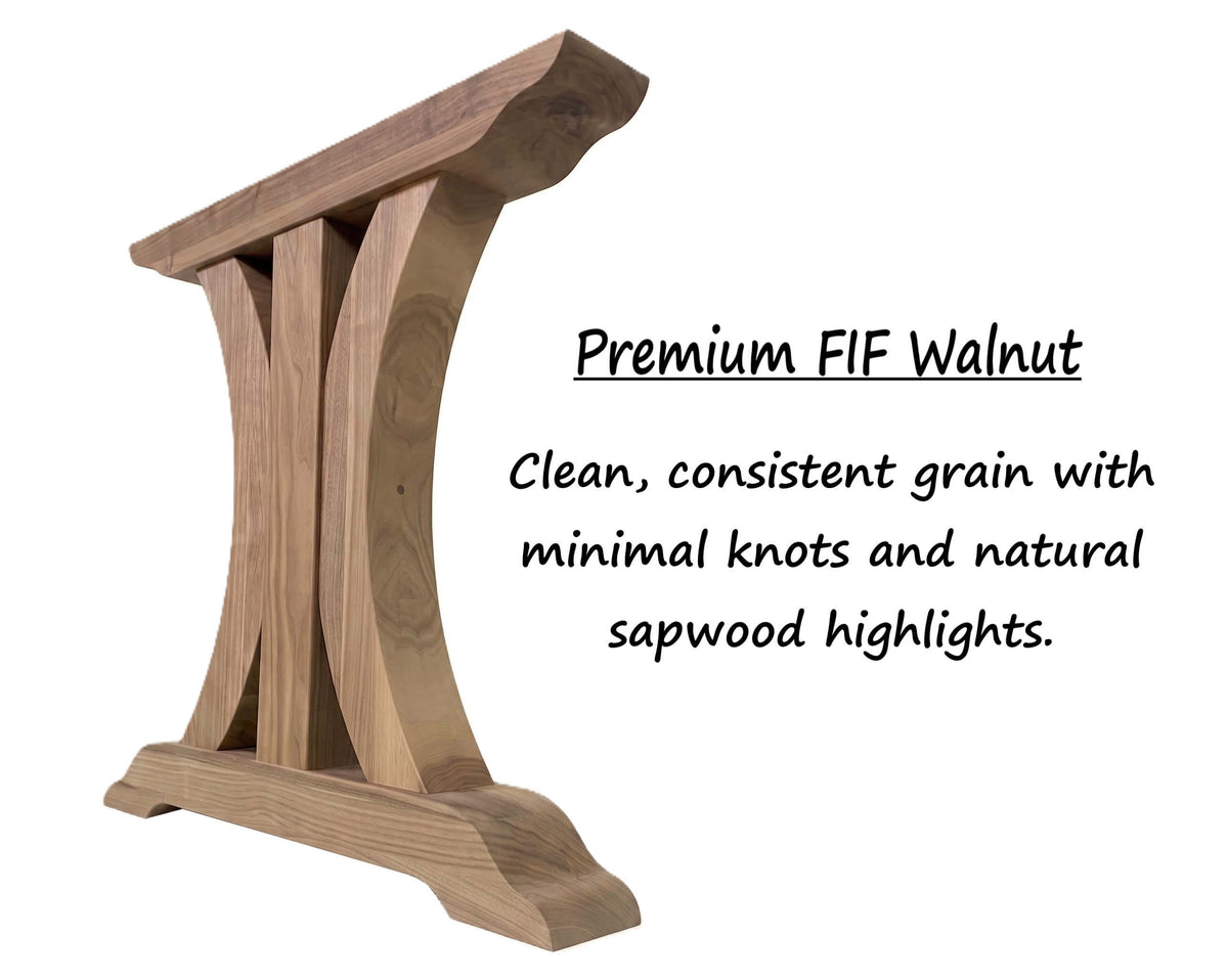 Crescent Trestle Complete Table Frame