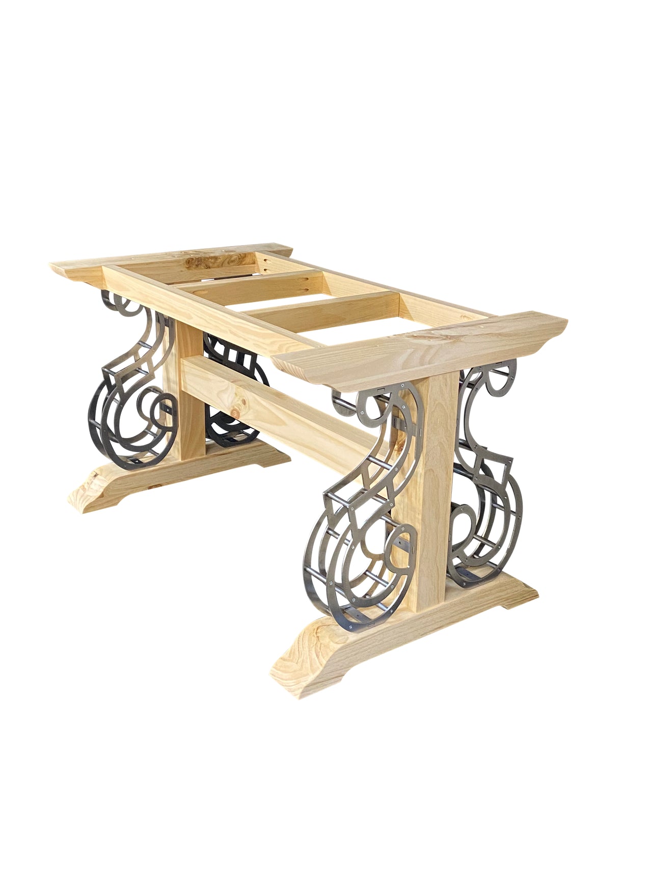 Industrial Scroll Table Legs