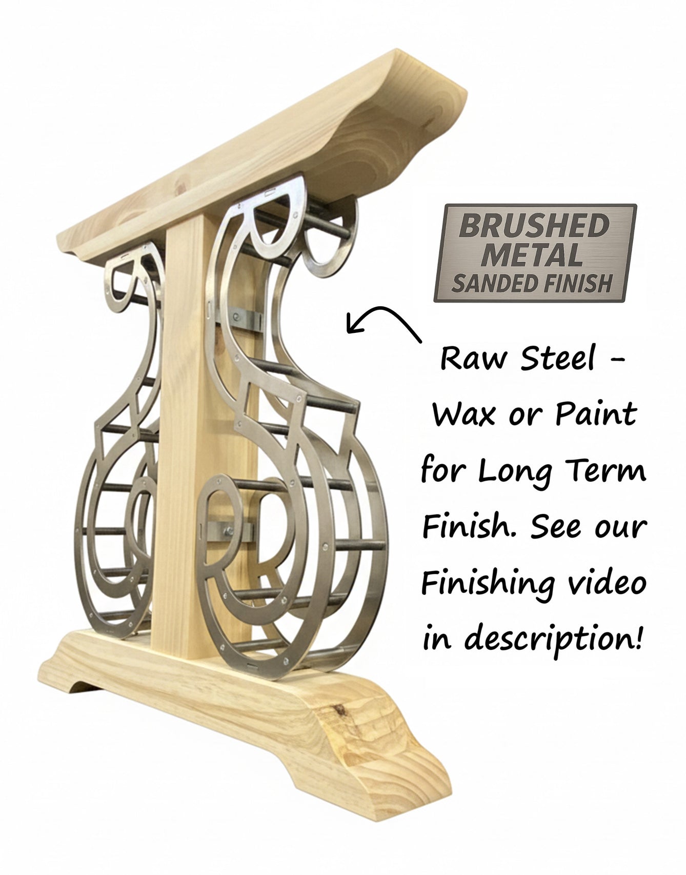 Industrial Scroll Table Legs