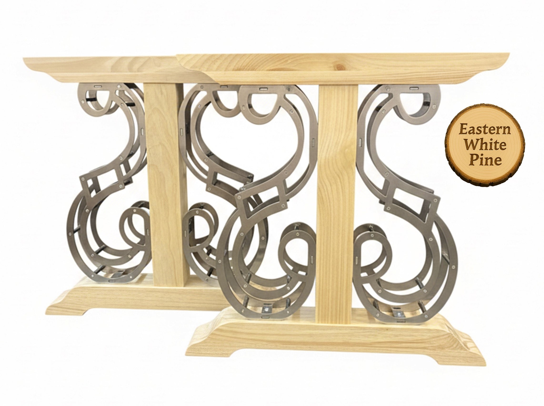 Industrial Scroll Table Legs