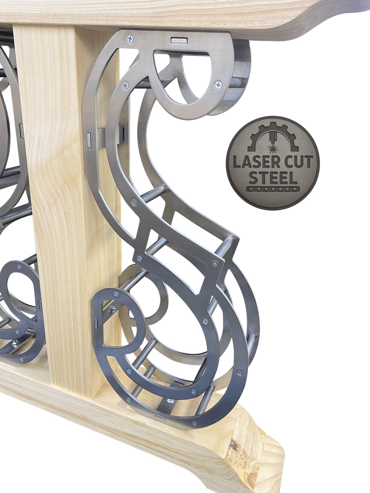 Industrial Scroll Table Legs