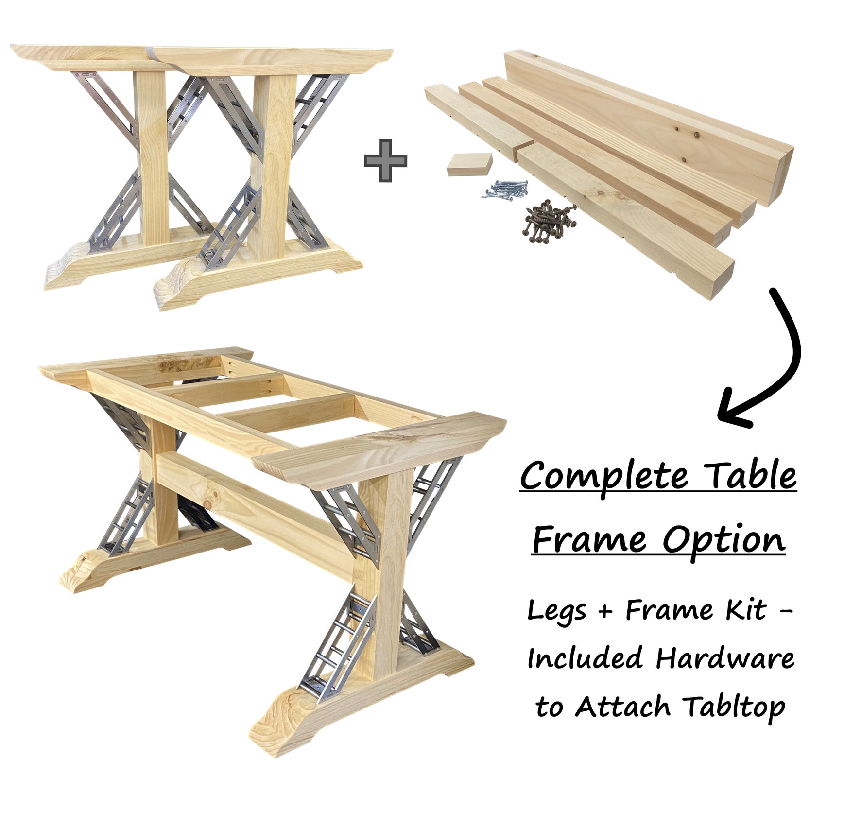 Industrial Complete Seamless Trestle Frame