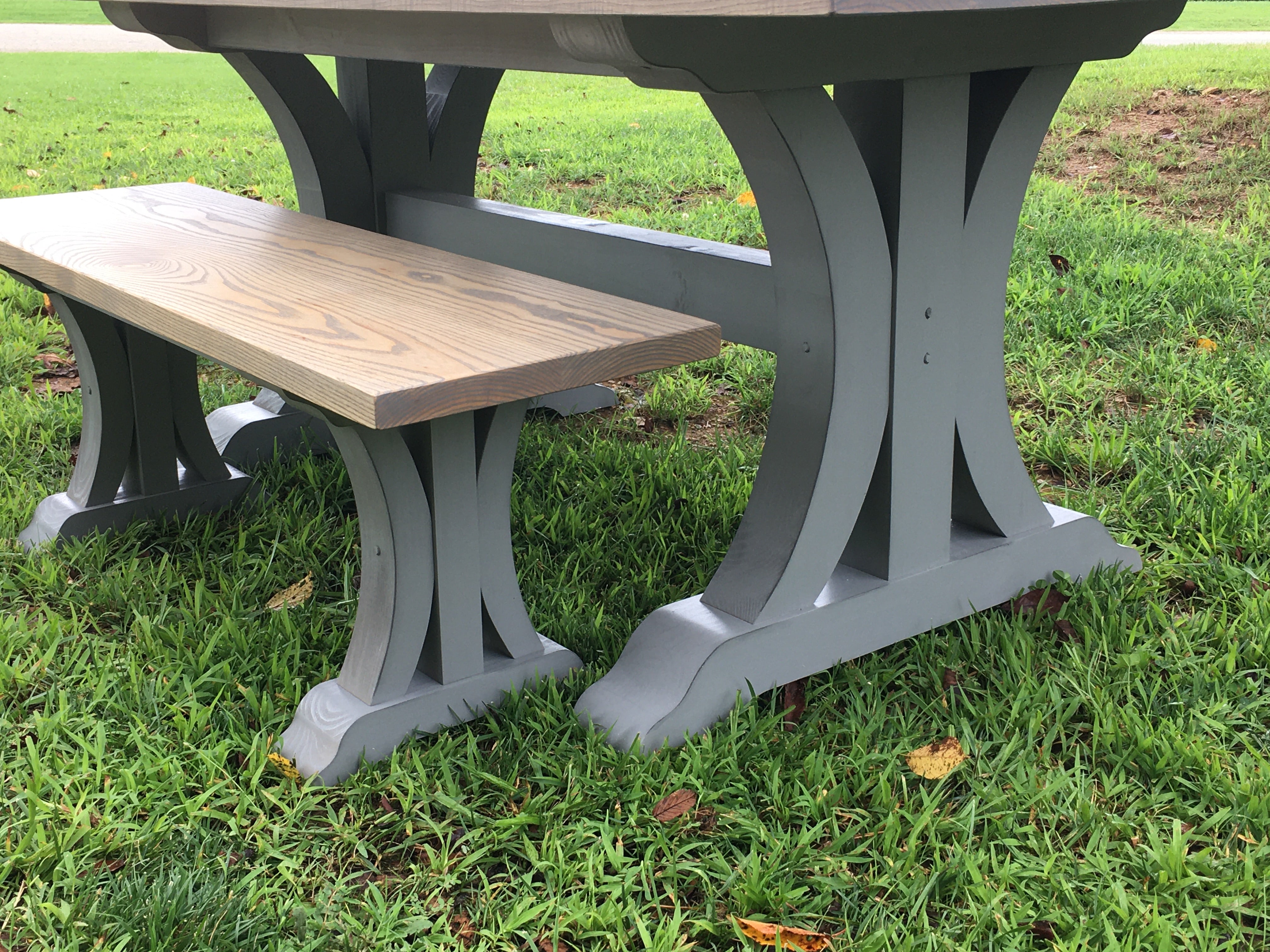 Crescent Trestle Bench Legs