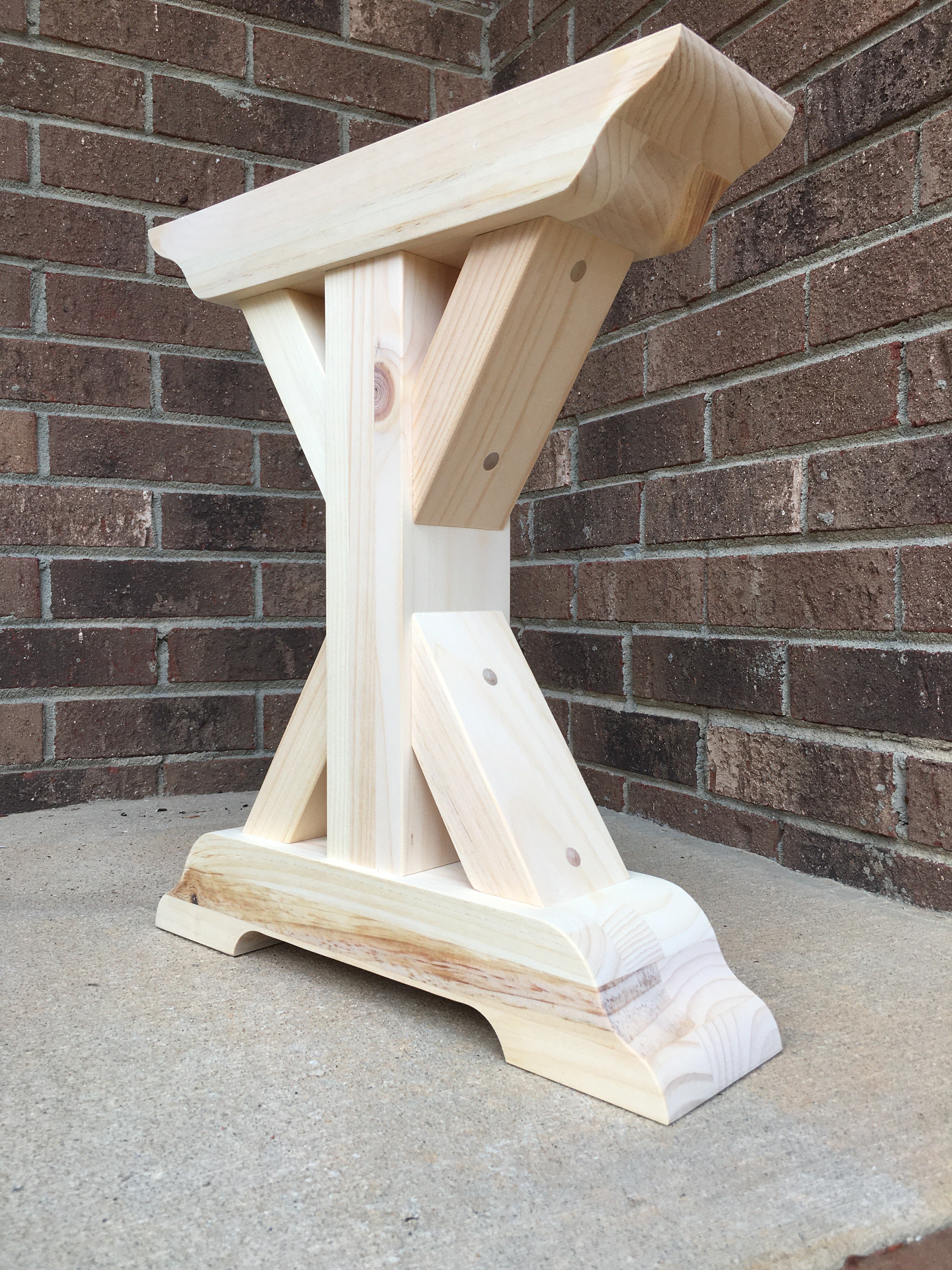 Seamless Trestle Bench Legs