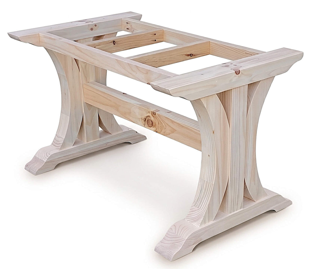 Crescent Trestle Complete Table Frame