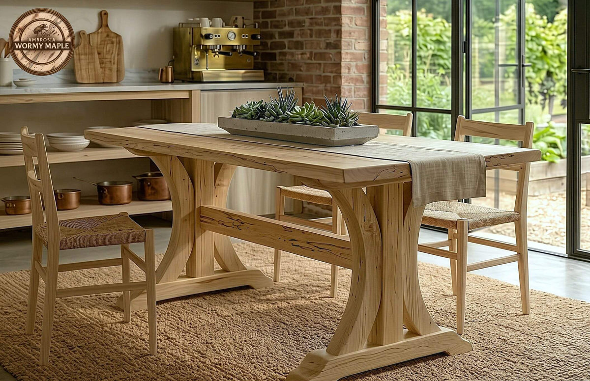Crescent Trestle Complete Table Frame