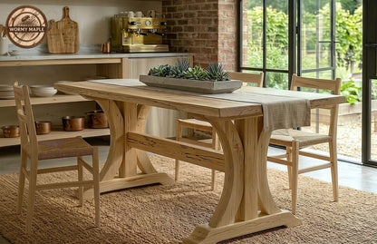 Crescent Trestle Complete Table Frame