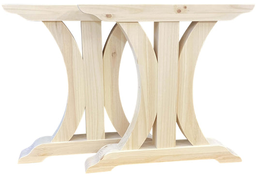 Crescent Trestle Table Legs