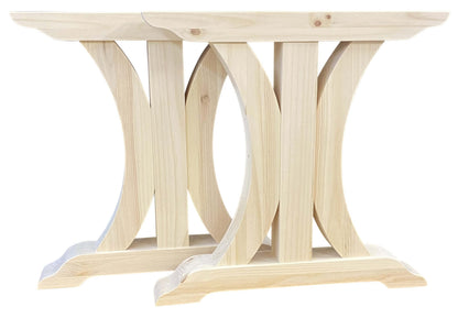 Crescent Trestle Complete Table Frame