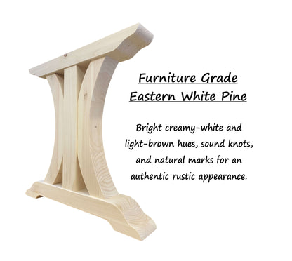 Crescent Trestle Complete Table Frame