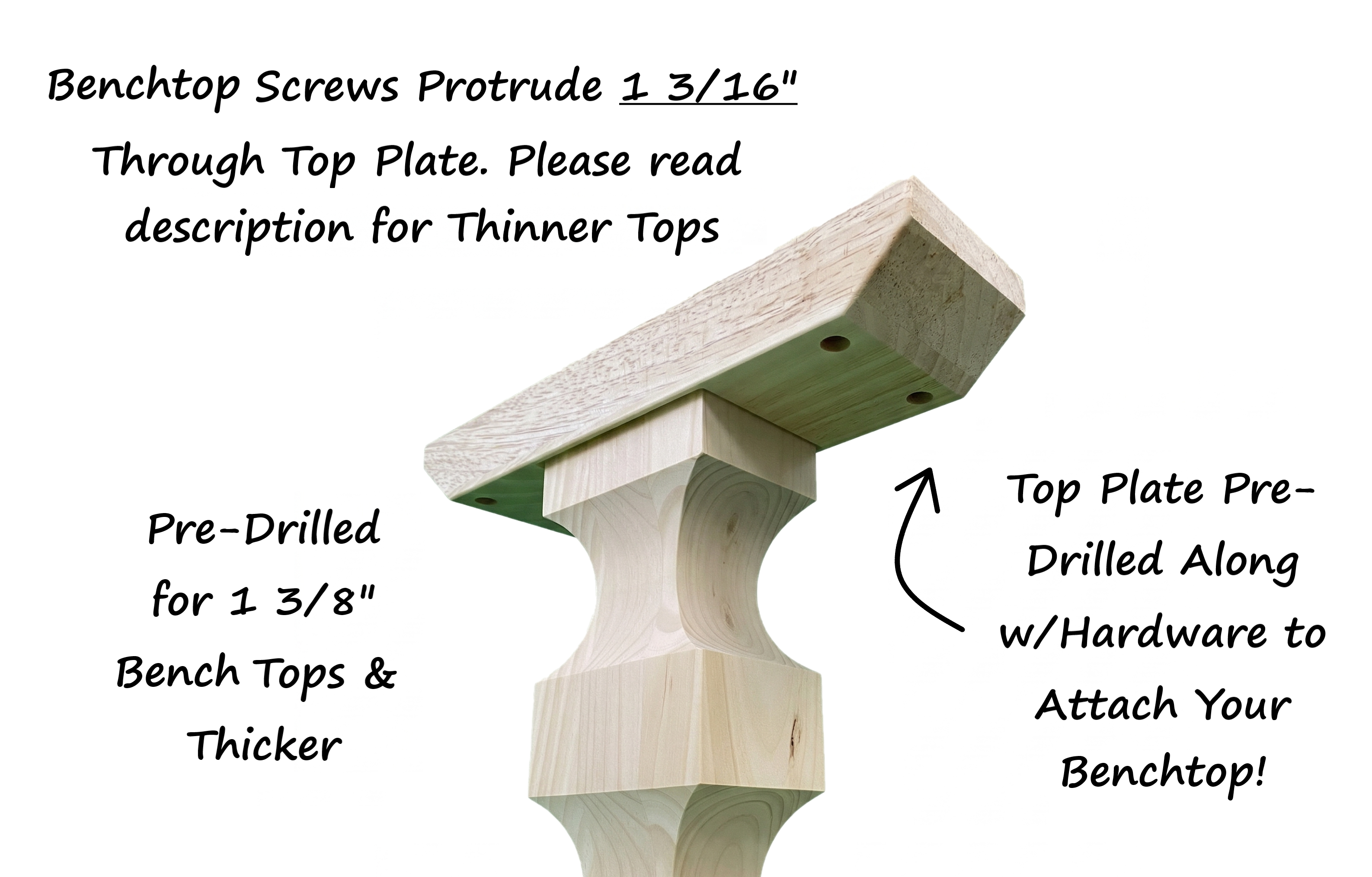 Chalice Pedestal Bench Legs
