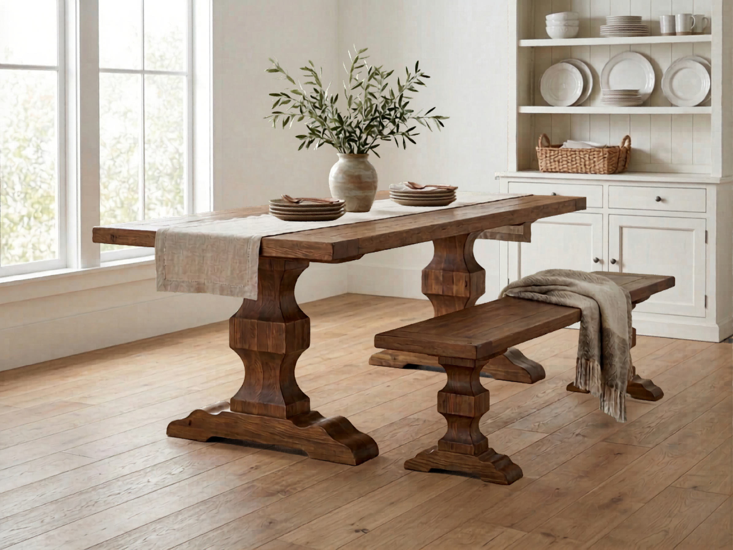Chalice Pedestal Bench Legs