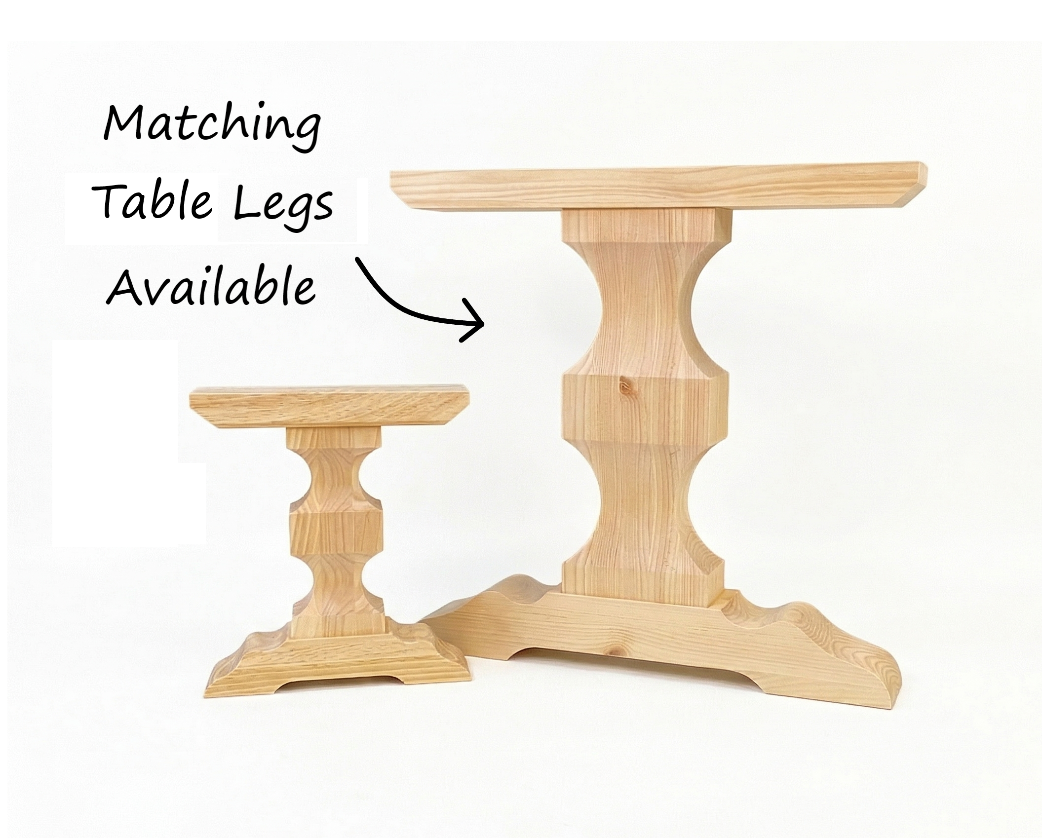 Chalice Pedestal Bench Legs