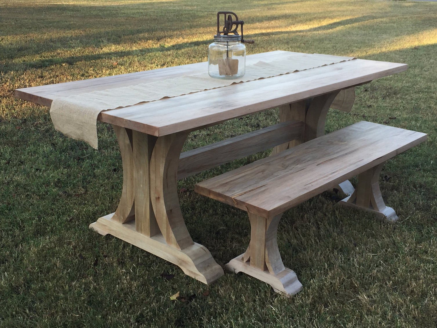 Crescent Trestle Table Legs