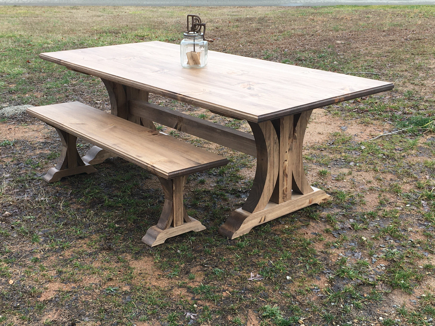 Crescent Trestle Table Legs